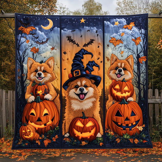 Pumpkin Puff Chow Chow WN1108069CL Quilt