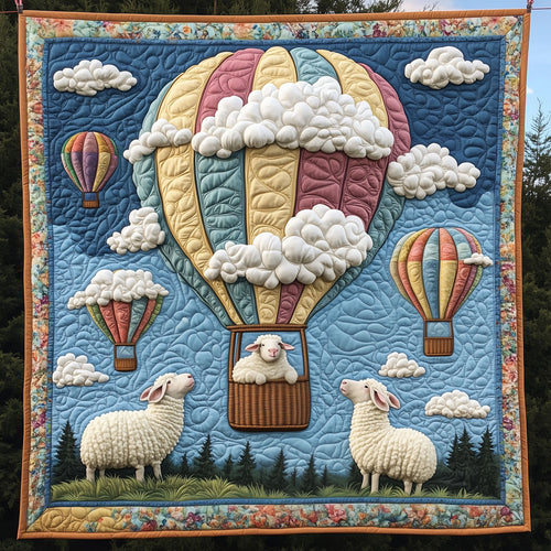 Sheep With Hot Air Balloon LT1609014CL Quilt