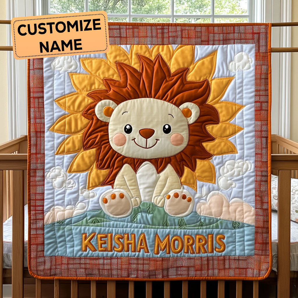Sunshine Leo CP0108053CL Personlized Baby Quilt