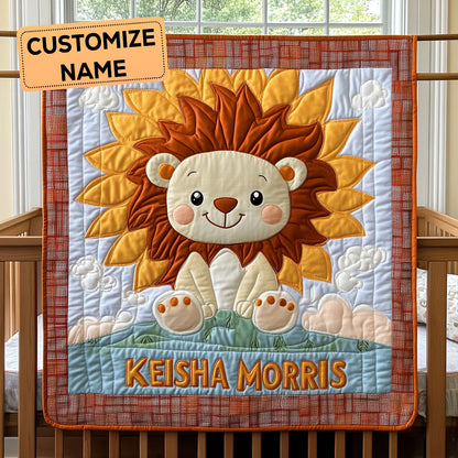 Sunshine Leo CP0108053CL Personlized Baby Quilt
