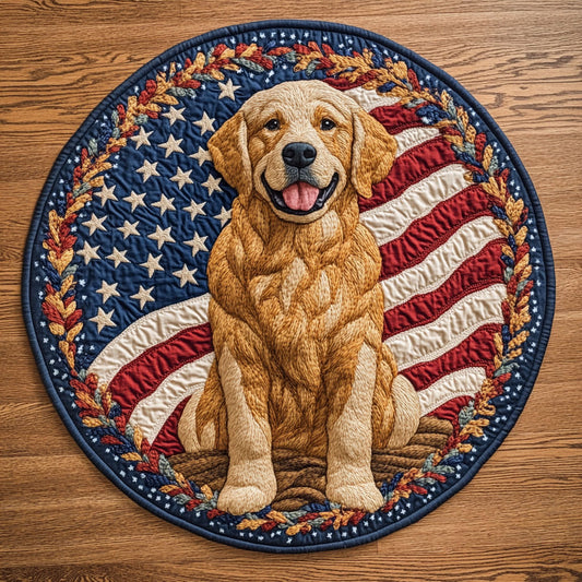 American Style Dog CQ2905047CL Quilted Round Mat