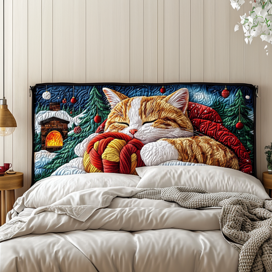 Woolen Dreams Cat KL2012006CL Quilted Headboard Slipcover