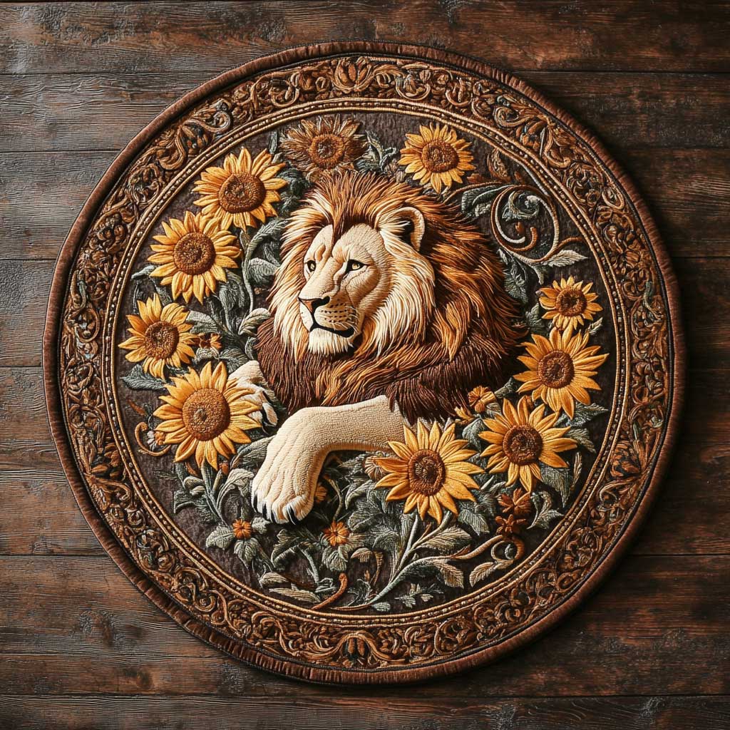 Lion's Pride WN2204034CL Quilted Round Mat