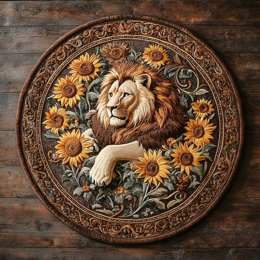 Lion's Pride WN2204034CL Quilted Round Mat