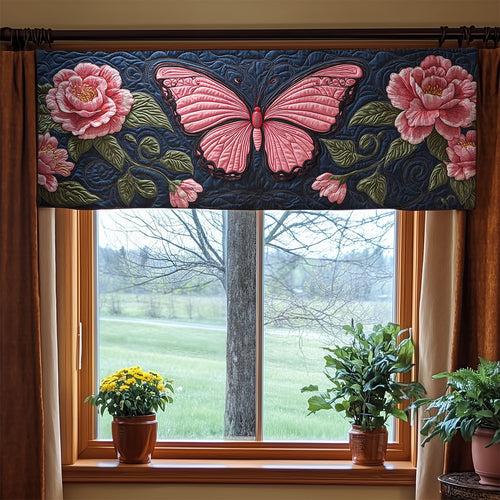 Butterfly Rose WX1305006CL Quilted Valance