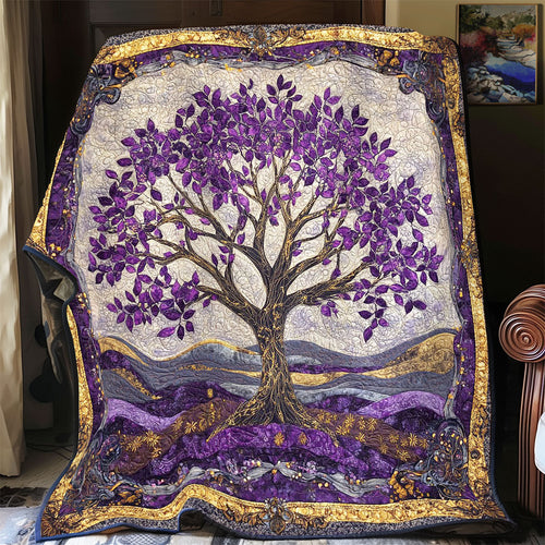 Mystic Purple Tree WY2001011CL Quilt