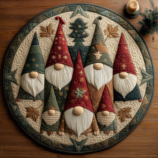 Gnome Glow XR2809009CL Quilted Round Mat