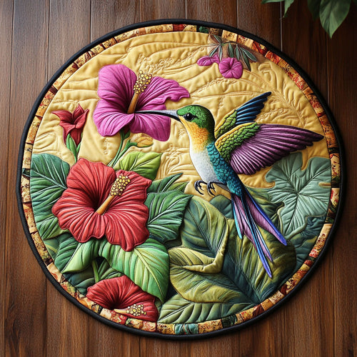The Hovering Heart CM3005032CL Quilted Round Mat