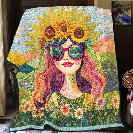 Sunflower Woman WX2412043CL Quilt