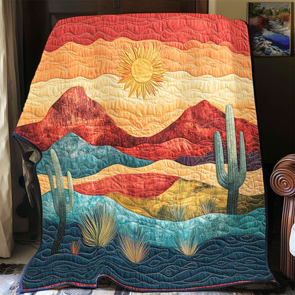 Cactus In Sunset Desert WY0503096CL Quilt