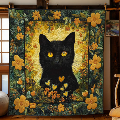 Cat Among Goldpetals WN1705007CL Quilt