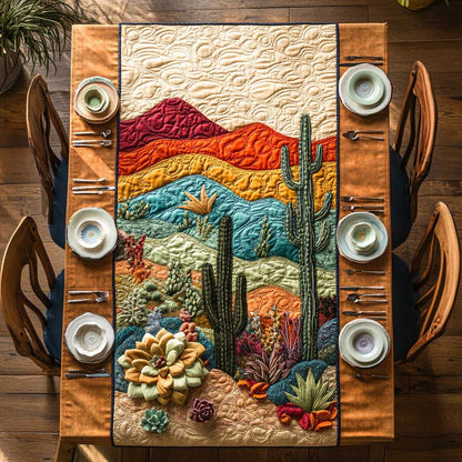 Cactus Country Dream WN2503010CL Quilted Table Runner