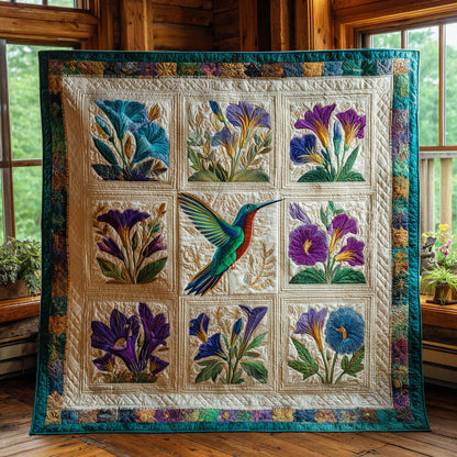 Hummingbird Flower CW2708035CL Quilt