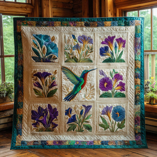 Hummingbird Flower CW2708035CL Quilt