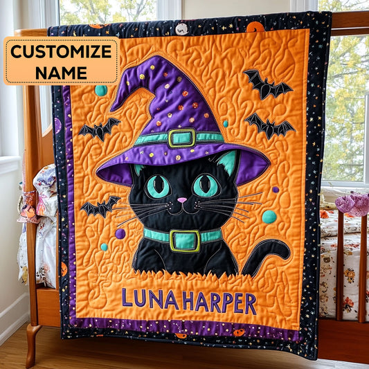 Magic Meowster CP3007017CL Personalized Baby Quilt