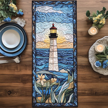 Lighthouse Charm CW1301180CL Quilted Table Runner