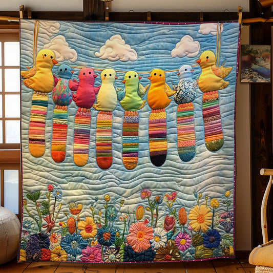 Rainbow Birds Parade WN2503116CL Quilt
