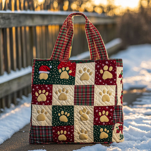 Dog Paw Wonderland WN0511023CL Quilted Tote Bag
