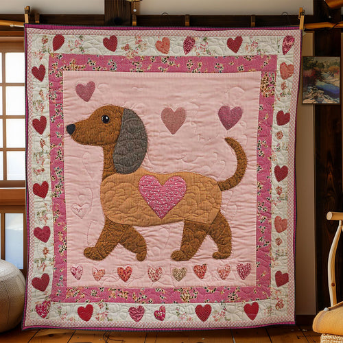 Sweet Dachshund WN3112008CL Quilt