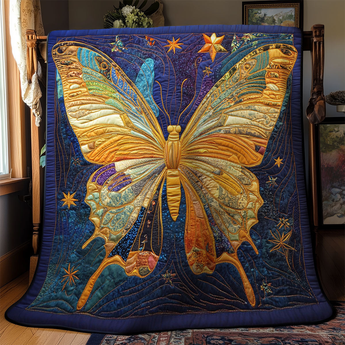 Magic Galaxy Butterfly WY1302048CL Quilt