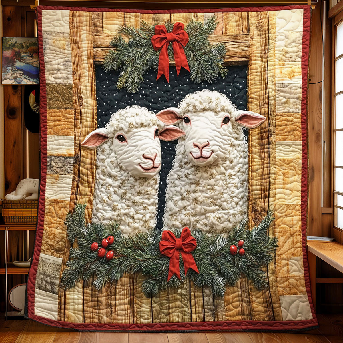 Holiday Wool Friends CW1711050CL Quilt