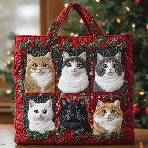 Cozy Cat Charm CW0811042CL Quilted Tote Bag