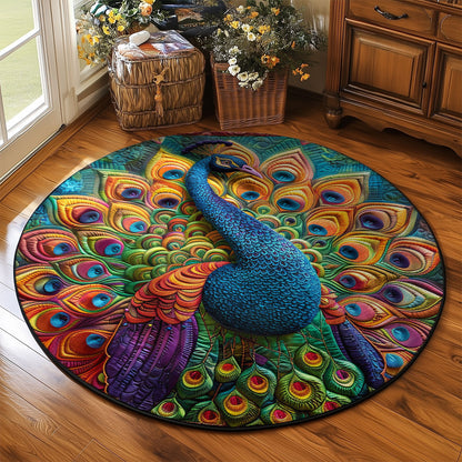 Peacock WJ1903054CL Quilted Round Mat