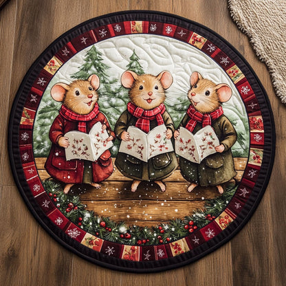 Cozy Window Mouse WN1311028CL Quilted Round Mat