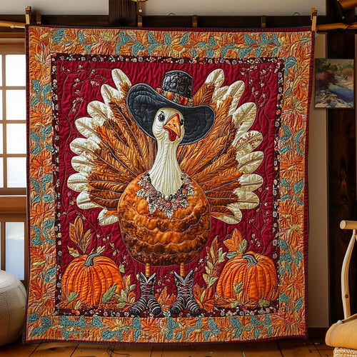 Thanksgiving Turkey Charm WN0801026CL Quilt