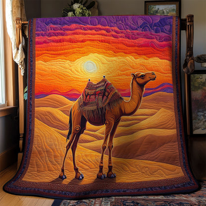 Mystic Sunset Camel WY2103028CL Quilt