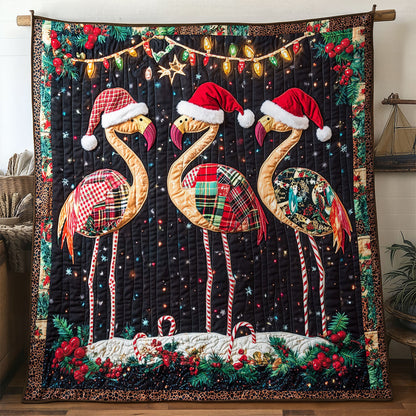 Flamingo Holiday Parade WN1107020CL Quilt