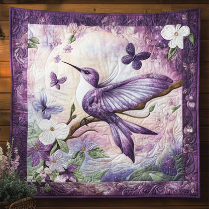 Purple Hummingbird WJ1501020CL Quilt