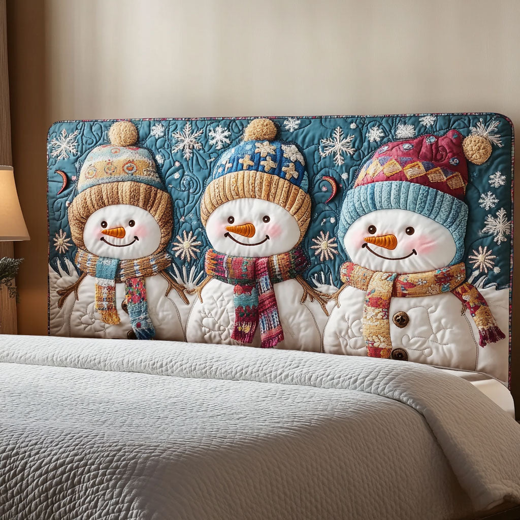 Trio Snowman WN3112046CL Quilted Headboard Slipcover