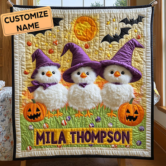 Witchy Peepers CP3107065CL Personalized Baby Quilt
