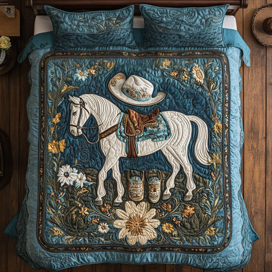 White Horse In Highland WY1701020CL Duvet Cover Set