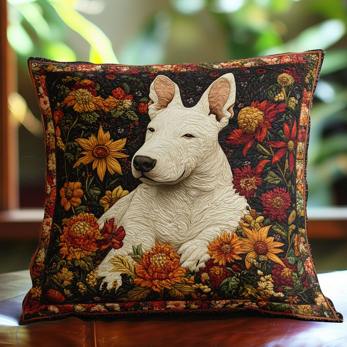 Charming Bull Terrier WN0802096CL Quilt Pillow Case