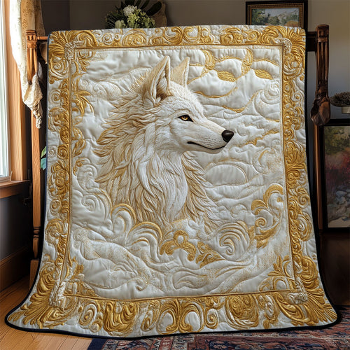 Fierce White Wolf WJ2712015CL Quilt