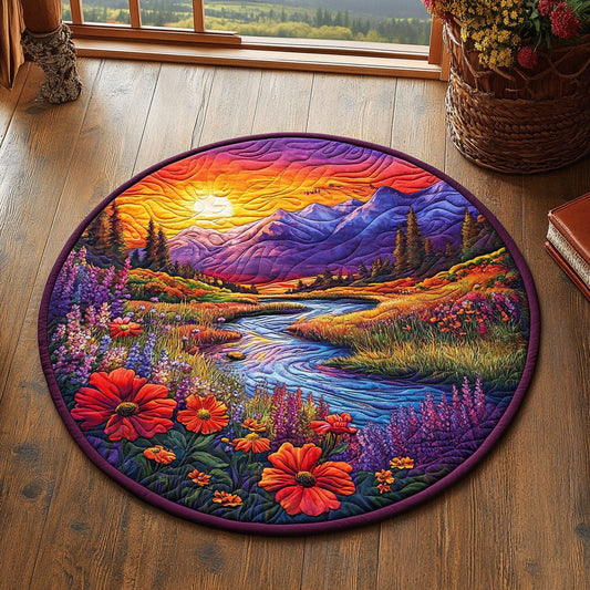 Nature River WX1505027CL Quilted Round Mat