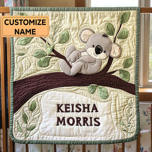 Tree Hug Time CP2507012CL Personalized Baby Quilt