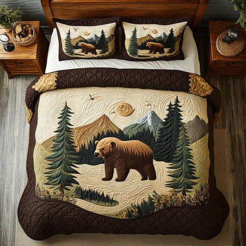 Bear In Forest WY1102167CL Duvet Cover Set