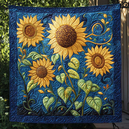 Sunflower Vibrant Garden WP1402048CL Quilt