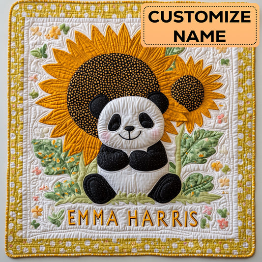 Sunny Panda CW3107013CL Personalized Baby Quilt