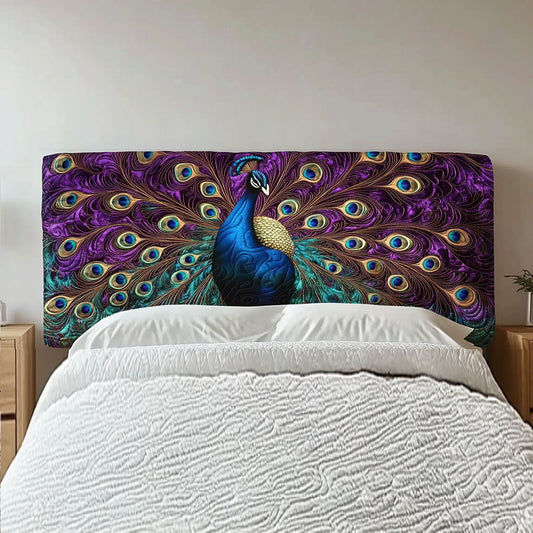 Graceful Peacock QA1912014CL Quilted Headboard Slipcover