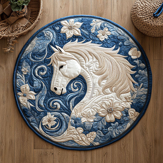 Majestic Horse WX2805028CL Quilted Round Mat