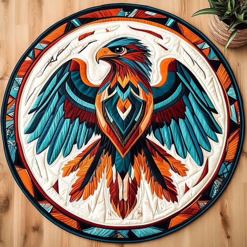 Eagle Native American CW1005048CL Quilted Round Mat