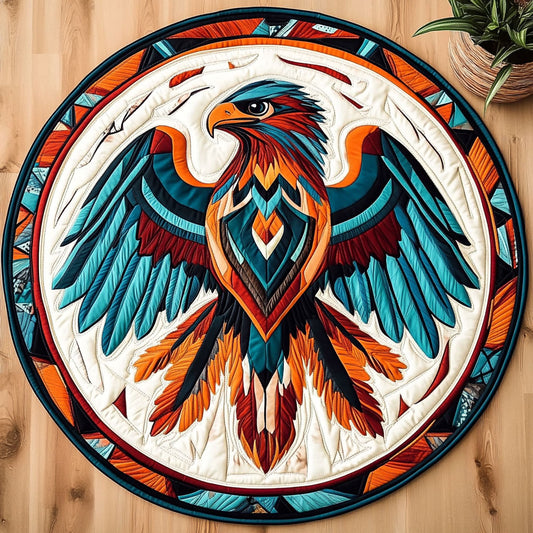 Eagle Native American CW1005048CL Quilted Round Mat