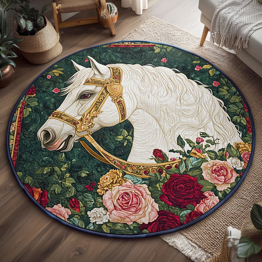 White Horse Waltz WJ3107050CL Quilted Round Mat
