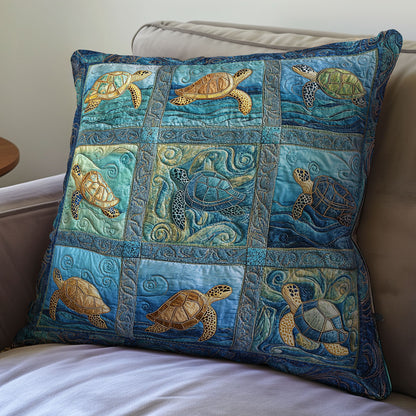 Serene Turtle WX2512145CL Quilt Pillow Case