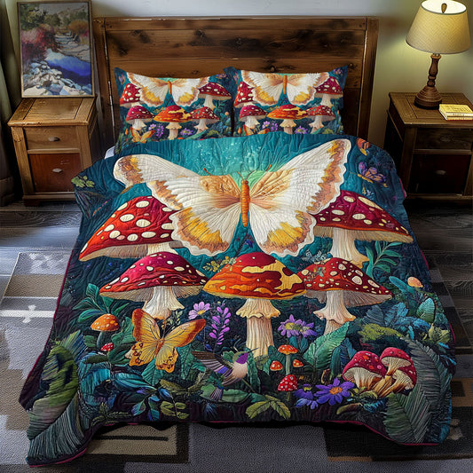 Butterfly In Mushroom Forest WY1812066CL Duvet Cover Set