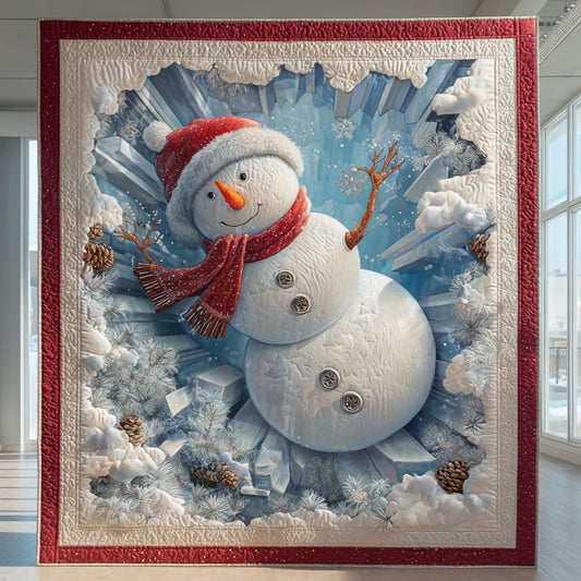 Warm Snowman CW1111064CL Quilt